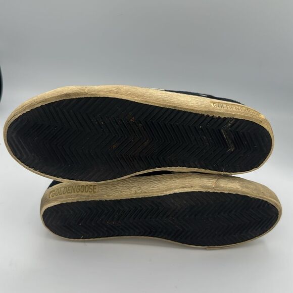 Golden Goose Deluxe Brand Francy High-Top Sneakers DU size 37/ US 7 Navy - Picture 10 of 13